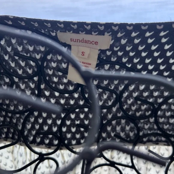 Sundance Black and Cream Patterned Blouse - Picture 4 of 4